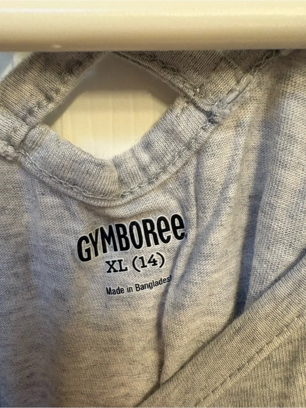 Gymboree Gray Tank Top with Red and Pink Butterfly